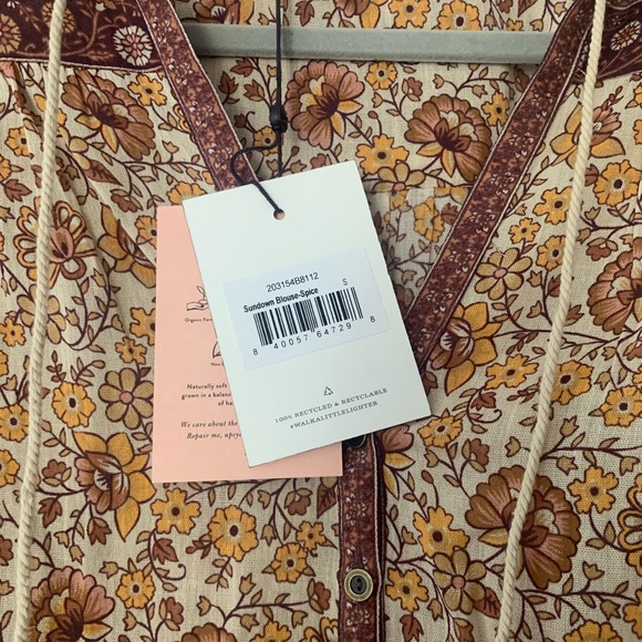 Spell Sundown Blouse Revolve Exclusive Small BNWT - Picture 3 of 5